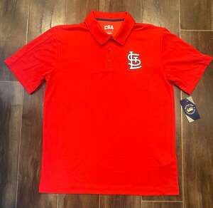 CSA St. Louis Cardinals Polo Shirt Size L Red MLB Baseball